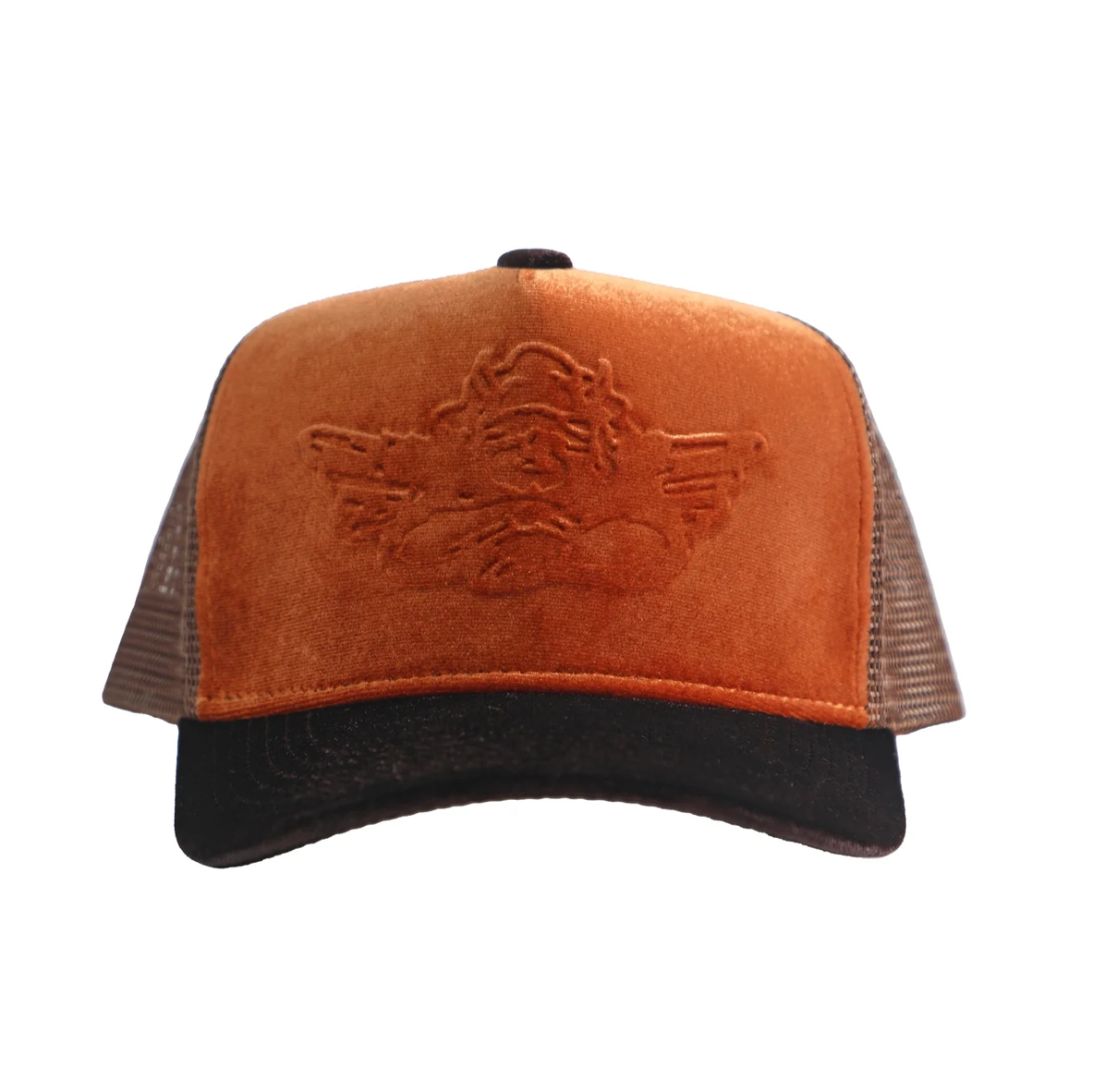 Carmel dark chocolate trucker hat