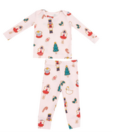 Angel dear loungewear set in sugar plum fairy Christmas cookie- pink