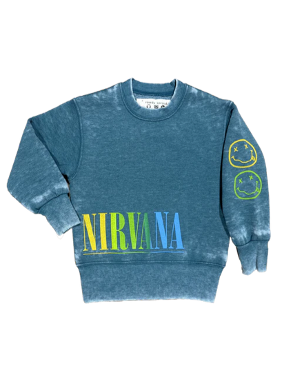 Nirvana green never mind crewneck