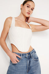 POPLIN CORSET TOP