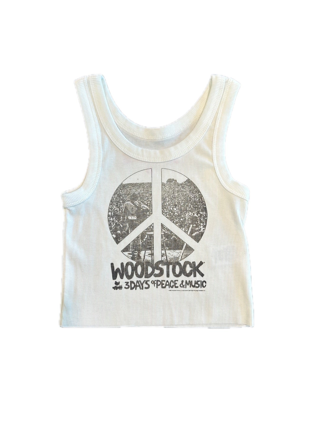 WOODSTOCK CROP TANK TOP