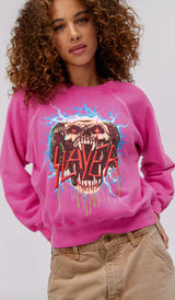 SLAYER ELECTRIFIED RAGLAN CREW