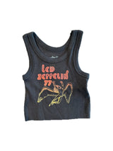 LED ZEPPLIN BLACK CROP TANK