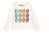 ROLLING STONES TONGUE GIRLS THERMAL TEE