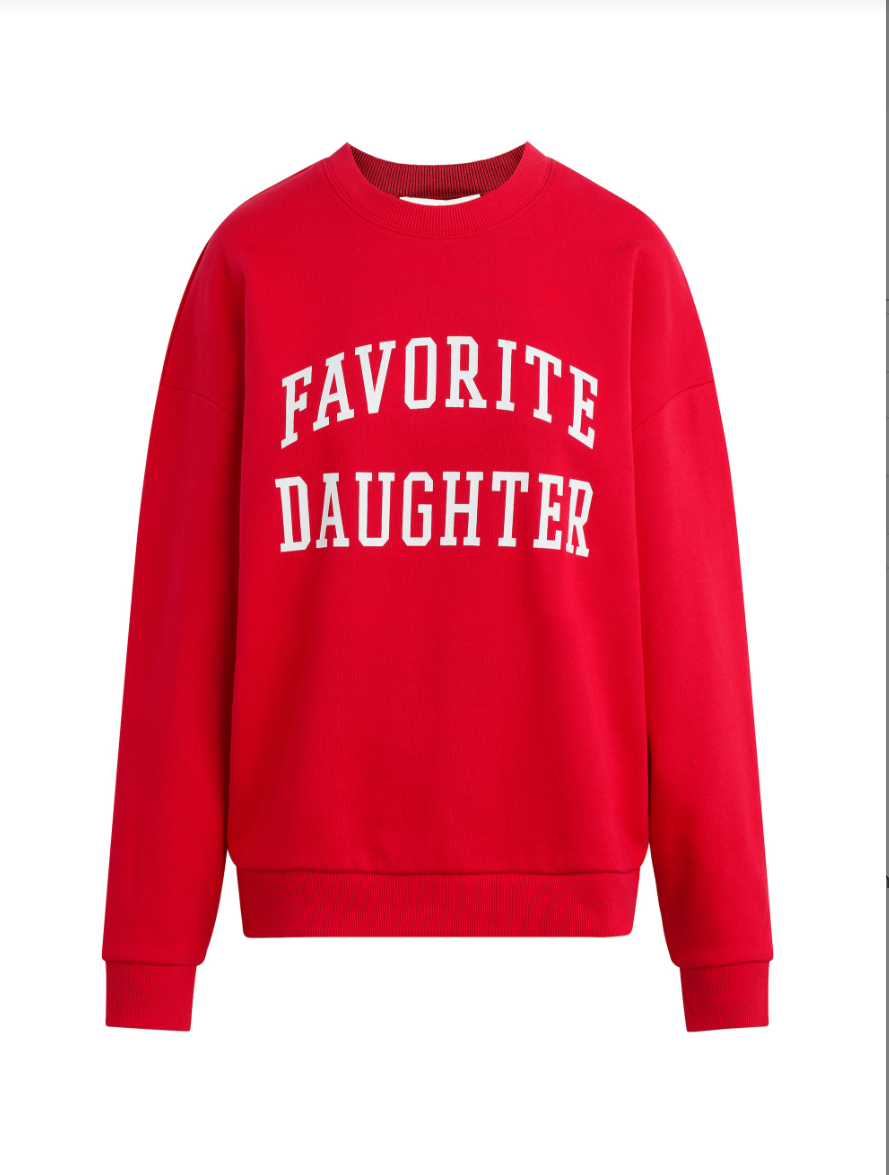 COLLEGIATE SWEATSHIRT RED