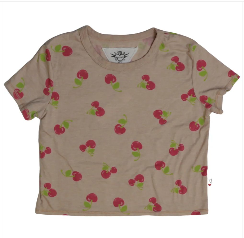 Boxy Top (Cherry Pattern)