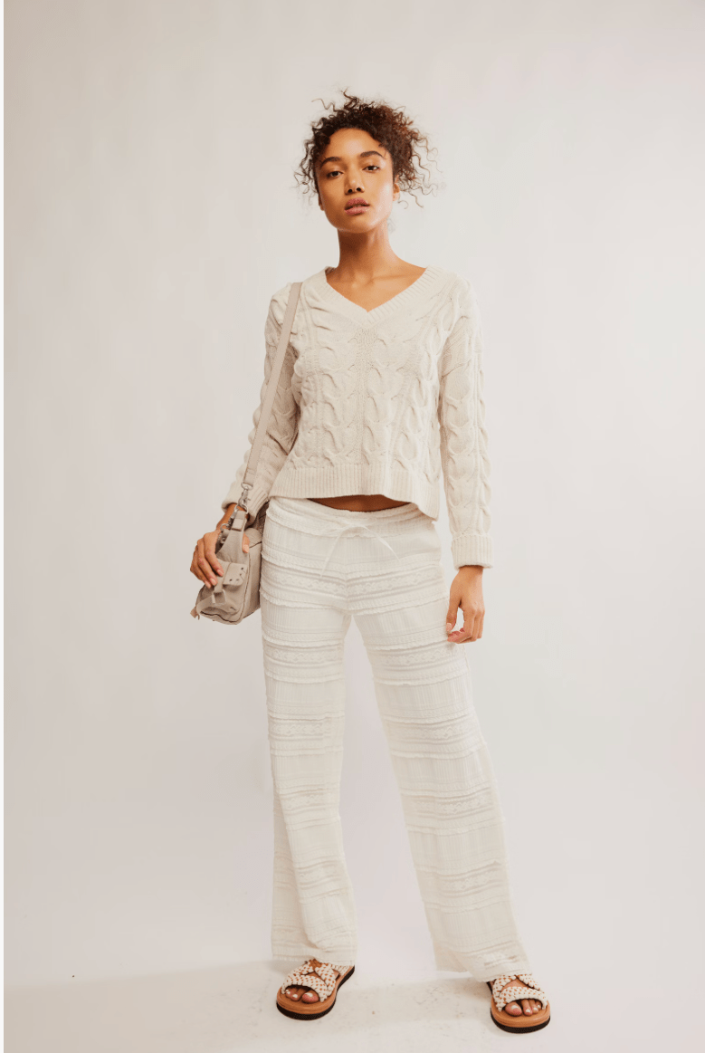 AIDEN LACE PANT - The Closet