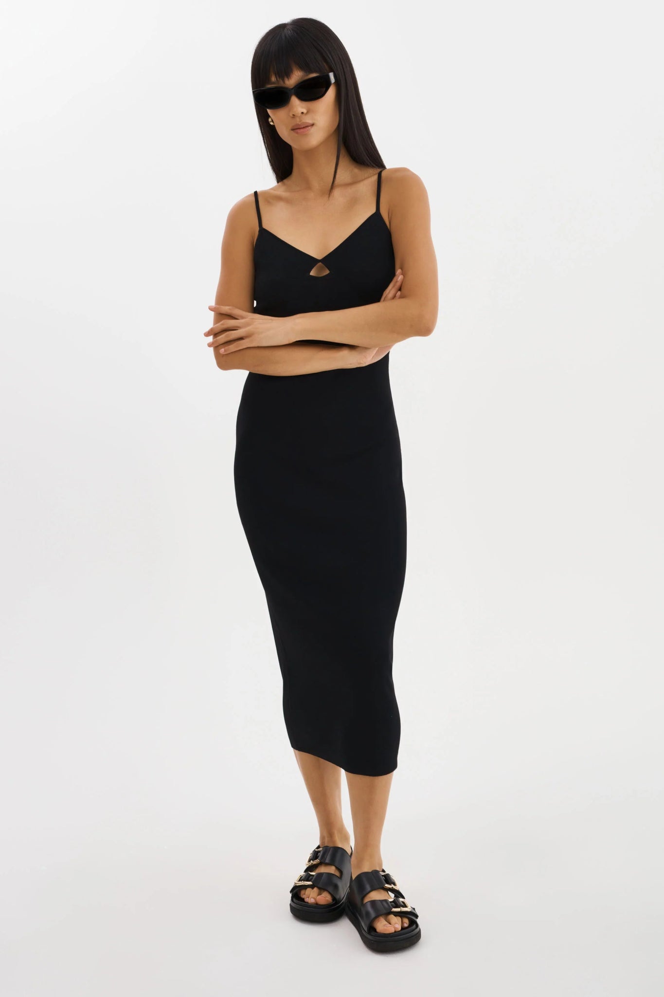 BETTINA | RIB KNIT DRESS - The Closet