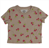 Boxy Top (Cherry Pattern) - The Closet