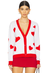 Bradley Heart Wool - Blend Cardigan - The Closet