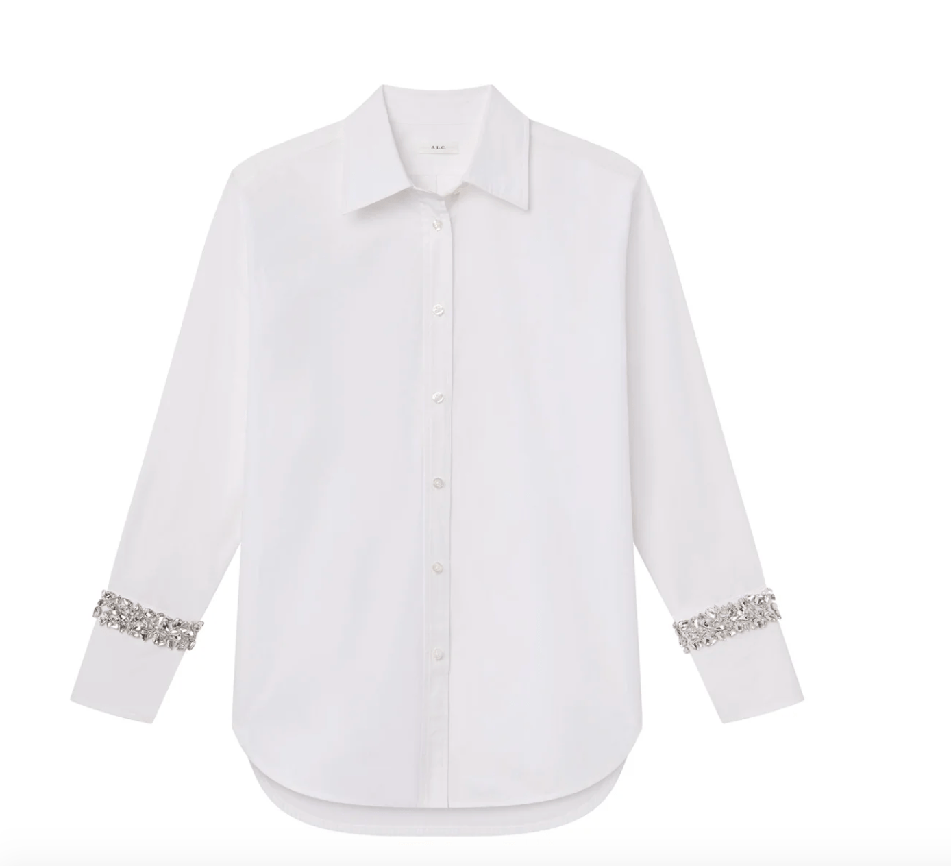 CALVIN EMBELLISHED SLEEVE SHIRT - The Closet