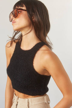 CT7482 - Eliza Cropped Halter Knit Top - The Closet