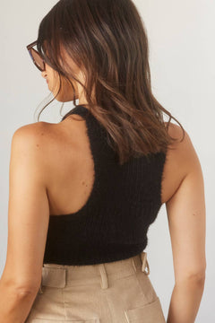 CT7482 - Eliza Cropped Halter Knit Top - The Closet