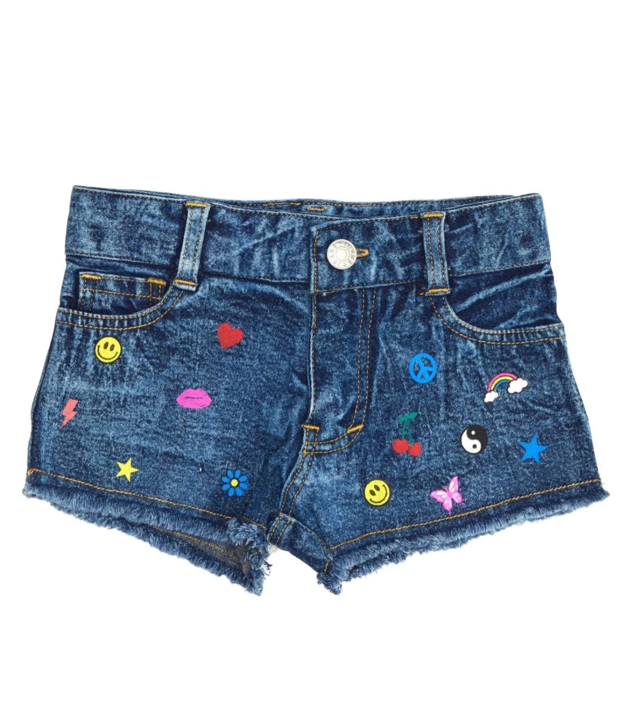 DENIM EMOJI SHORT - The Closet