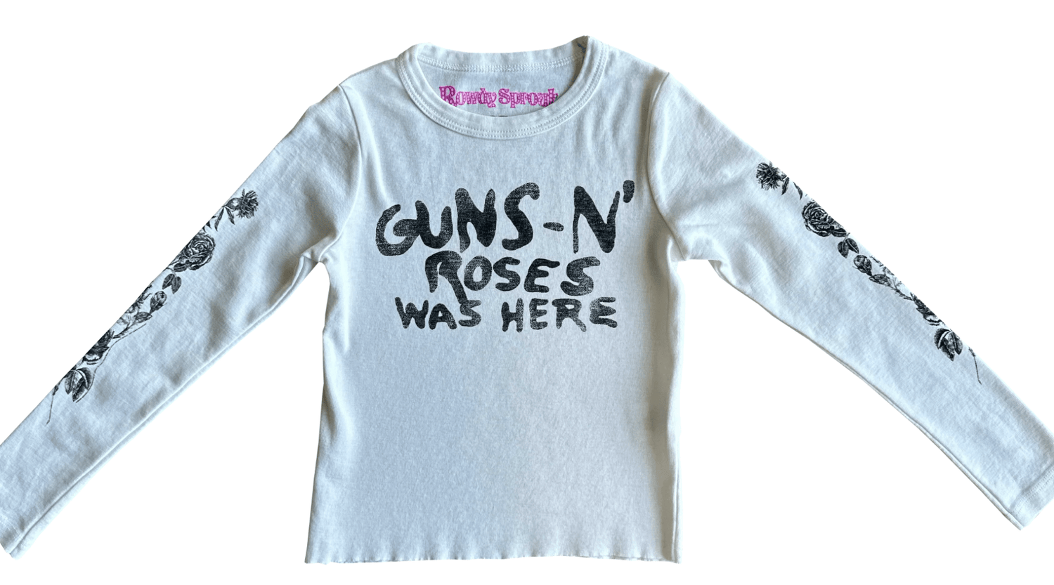 GUNS N' ROSES WAS HERE RIBBED TEE - The Closet