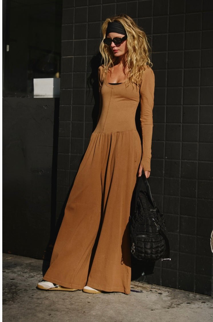 HOT SHOT WIDE LEG ONESIE - The Closet