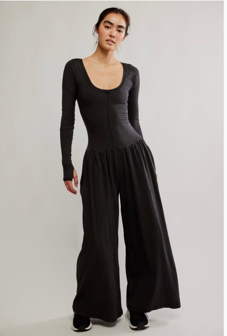 HOT SHOT WIDE LEG ONESIE - The Closet