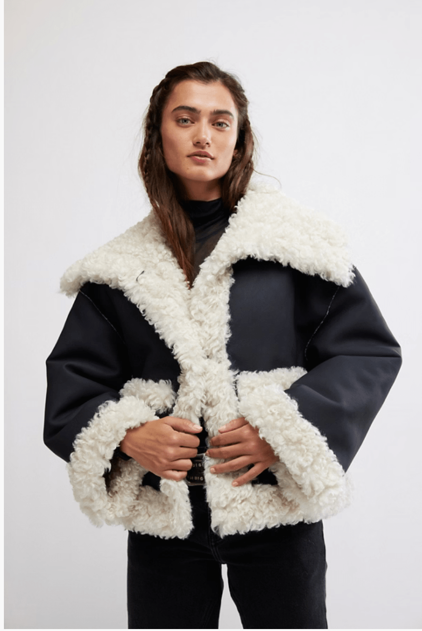 KIKI SHERPA JACKET - The Closet