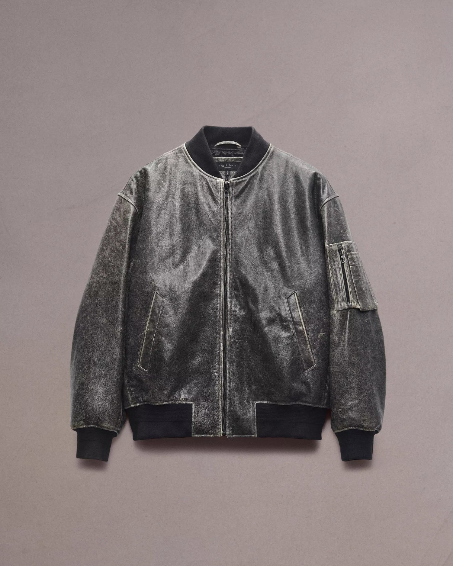 Manston Leather Bomber - The Closet