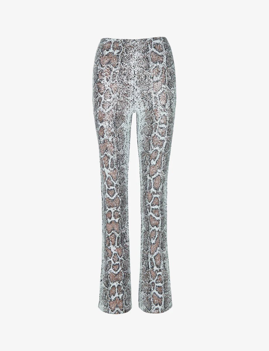 SEQUIN ANIMAL FLARE LEGGING - The Closet