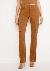 TWILL SKINNY CARGO PANT - The Closet